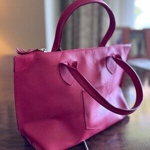 Laurige of France Red Leather Handbag